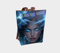 I Am The Storm, Electric Blue Vegan Leather Backpack
